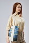 Zoozie Bags Bolso de Lona Crema con Diseño Estampado